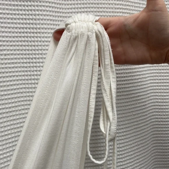 SHEIN women’s Greek goddess white stretchy tie dress. Size small/US 4. - Picture 8 of 13